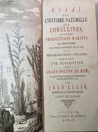 Item #51-5764 Essai sur l'Histoire naturelle des Corallines, et d'autres Productions marines de...
