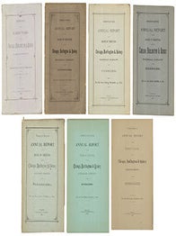 Item #51-5800 Large collection of the annual Report to the Directors of the Chicago, Burlington...