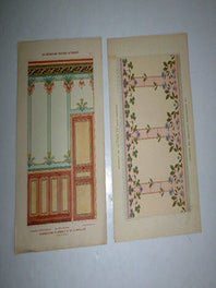 Item #51-6027 La décoration pratique au pochoir. A collection of 18 plates . First edition of...