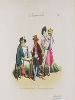 Item #51-6058 Les Métamorphoses du jour. First edition of the lithographs by Grandville. J. J...