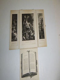 Les Chefs-d'oeuvre de Rubens &agrave; la Cath&eacute;drale d'Anvers. (Rubens' Masterpieces at the Antwerp Cathedral.) Two triptychs with gold cross clasps. First editions.