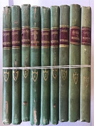 Le caveau moderne, ou Le rocher de Cancale, chansonnier de table, composé des meilleures chansons de l'ancien caveau, des diners de Vaudeville et de l'épicurien français. (Par les auteurs de l'Épicurien français). 9 vols. First editions