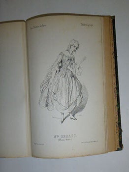 Com&eacute;diens et Com&eacute;diennes. Les th&eacute;atres de Paris. Dessins par Eust. Lorsay. Lithographi&eacute;s par Collette. First edition.
