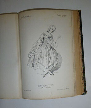 Comédiens et Comédiennes. Les théatres de Paris. Dessins par Eust. Lorsay. Lithographiés par Collette. First edition.