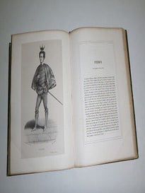 Galerie des artistes dramatiques de Paris / quarante-vingts portraits en pied dessin&eacute;s d'apr&egrave;s nature par Al. Lacauchie, et accompagn&eacute;s d'autant de portraits litt&eacute;raires. Vols. I + II avec 20 portraits suppl&eacute;mentaires. First edition.
