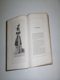 Galerie des artistes dramatiques de Paris / quarante-vingts portraits en pied dessin&eacute;s d'apr&egrave;s nature par Al. Lacauchie, et accompagn&eacute;s d'autant de portraits litt&eacute;raires. Vols. I + II avec 20 portraits suppl&eacute;mentaires. First edition.