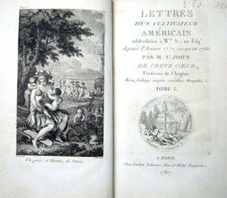Item #51-6208 Lettres d'un Cultivateur Américain adressées à Wm S... on Esqr. depuis l'année...