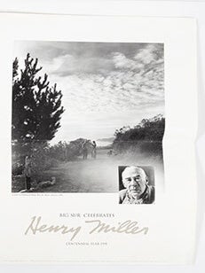 Item #51-6230 Big Sur Celebrates Henry Miller Centennial Year 1991. A Walk on Paddington Ridge....