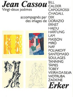 Item #51-6252 Prospectus for: Jean Cassou Vingt-deux poèmes. Jean Cassou, author, Alexander...