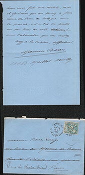 Item #51-6394 Letter from Maurice Barrès to Pierre Louÿs (1870–1925) . Als. Maurice...