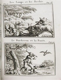 Item #51-6431 Les Cinq fabulistes, ou Les trois cents fables d'&Eacute;sope, de Lockman, de Philelphe, de Gabrias et d'Avienus. Tome 2 / ; ouvrage suivi des Fables mythologiques puis&eacute;es dans les meilleurs &eacute;crivains de l'antiquit&eacute;... par M. de Bellegarde. 10e &eacute;dition.. 2 volumes . Original printings. m&eacute;tropolite de Nic&eacute;e, Jean-Baptiste Morvan de Bellegarde, &Eacute;diteur scientifique, Avianus Luqmān al-Ḥakīm. Auteur du texte, Isaac de, Benserade, Flavius . Auteur du texte, Auteur du texte, Ignace . Auteur du texte, Francesco Filelfo, &Eacute;sope . Auteur du texte, Contributor, Creator, 0620?-0560? av J.-C.