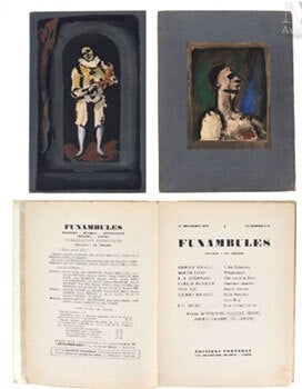 Item #51-6484 George Rouault pochoirs in: Funambules. N°1. December 1, 1926. Limited ediiton....