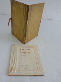 Item #51-6515 Sonnets for Caresse. Fourth limited edition. Harry Crosby, Paris Impr. Lescaret,...