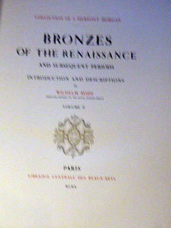 Collection of J. Pierpont Morgan. Bronzes of the Renaissance and subsequent periods. 2 vols. First limited editions .