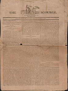 Item #51-6535 The Scourge. December 11, 1811. First edition of the periodical. Tim Merrill...