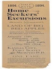 Item #51-6630 Home Seekers' Excursions to South Missouri, the Land of Big Red Apples. Kansas...