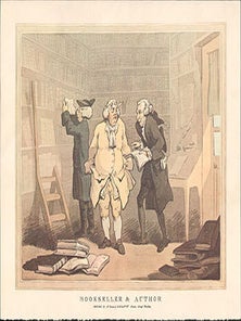 Item #51-6720 Bookseller & Author, circa 1784 . Large format "Seasons Greeting" card from the...