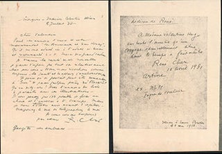 Item #51-6727 A collection of facsimiles of letters between René Char, Paul Éluard and...