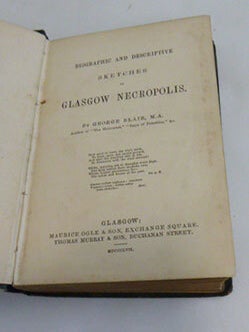 Item #51-6791 Biographic and Descriptive Sketches of the Glasgow Necropolis. First edition....