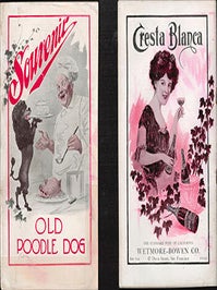Item #51-6857 Souvenir for the new location of Bergez-Frank’s Old Poodle Dog Restaurant, at...