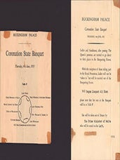 Item #51-6961 The Coronation of Her Majesty Queen Elizabeth II. Coronation State Banquet....