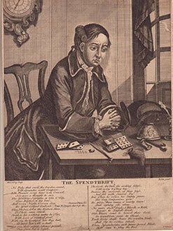 Item #51-7006 The Spendthrift. "No Rake that rov'd the garden round....." First edition of the...
