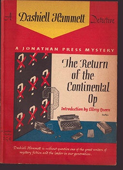 Item #51-7020 The return of the Continental Op : Jonathan Press mystery, no. J17. Original...