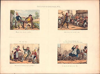 Sayings & Doings. No. 1- No. 6. First edition of the etchings. Complete.