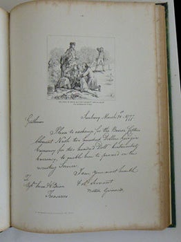 The book of the signers : containing fac-simile letters of the signers of the Declaration of independence : illustrated also with sixty-one engravings from original photographs and drawings, of their residences, portraits, &c., from the collection of an association of American antiquaries. First edition.