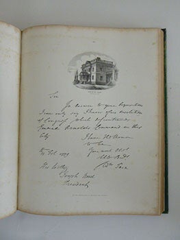 The book of the signers : containing fac-simile letters of the signers of the Declaration of independence : illustrated also with sixty-one engravings from original photographs and drawings, of their residences, portraits, &c., from the collection of an association of American antiquaries. First edition.