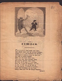 Item #51-7092 The Lawyer: Professions will abuse each other, the Priest won't call the Lawyer Brother; While Salkeld still beknaves the Parson...First edition of the broadside. James Townley, printer William Wilson.