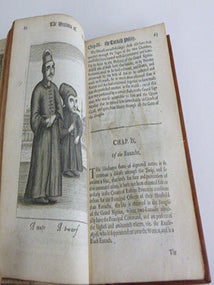 The history of the present state of the Ottoman Empire. : Containing the maxims of the Turkish polity, the most material points of the Mahometan religion, their sects and heresies, their convents and religious votaries. Their military discipline, with an exact computation of their forces both by land and sea. Illustrated with divers pieces of sculpture representing the variety of habits amongst the Turks. In three books.The fourth edition .