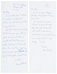 Item #51-7160 Two Autograph letters from Aaron Siskind to the photography scholar Stuart Oring. Aaron Siskind.