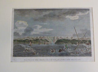 Item #51-7165 Naufrage des deux chaloupes, au Port des Français. First edition of the...