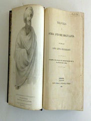 Item #51-7201 Travels in Syria and the Holy Land by the late John Lewis Burckhard. "Published by...
