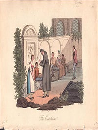 Item #51-7204 The Catechism. First edition of the color aquatint from "Italian Scenery, Manners...