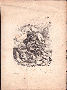 Item #51-7220 C'est la fin du monde!. .First edition of the lithograph. Nicolas Toussaint...