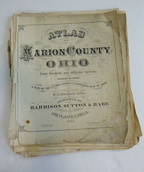 Item #51-7237 ATLAS OF MARION COUNTY OHIO FROM RECORDS AND ORIGINAL SURVEYS TO WHICH IS ADDED A...