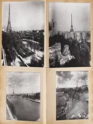 Les toits de Paris. Portfolio of original silver prints showing hundreds of bird's eye view roofs of buildings in Paris in the 1950s.
