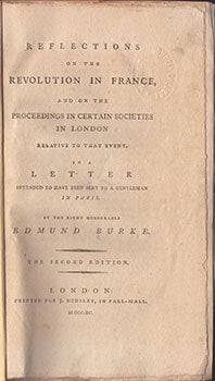 Item #51-7351 Reflections on the revolution in France, and on the proceedings of certain...