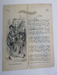Item #51-7357 La Historia danzante ; semanario musica. First edition of the lithographs. Jos&eacute; Mar&iacute;a Villasana, artist, Maury A. Bromsen, provenance Frederick Ruffner.