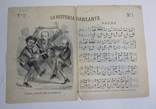 Item #51-7357 La Historia danzante ; semanario musica. First edition of the lithographs....