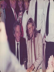 Item #51-7443 Photograph of Andy Williams alongside Bj&ouml;rn Borg at the Victoria Club, London....
