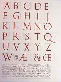 Item #52-0075 A Constructed Roman Alphabet. David Lance Goines
