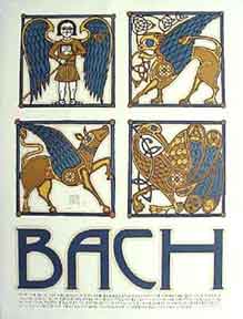 Item #52-0085 Bach [poster]. David Lance Goines