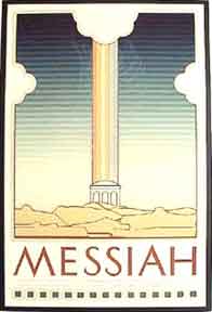 Item #52-0146 Messiah [poster]. David Lance Goines.