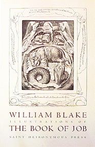 Item #52-0208 Illustrations of The Book of Job (after William Blake) [poster]. David Lance Goines.