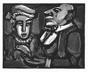 Item #52-0256 Two Figures. Georges Rouault