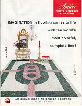 Item #54-1908 Imagination in flooring comes to life...with the world's most colorful, complete line! American Biltrite Rubber Company.