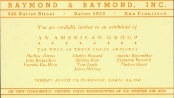 Raymond & Raymond, Inc - An Exhibition of an American Group